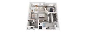 Floorplan E, at The landing at Vinnin Square, Swampscott, Massachusetts