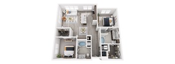 Floorplan H, at The landing at Vinnin Square, 330 Paradise Road
