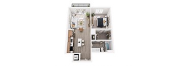a 1 bedroom floor plan  woodland commons apartments