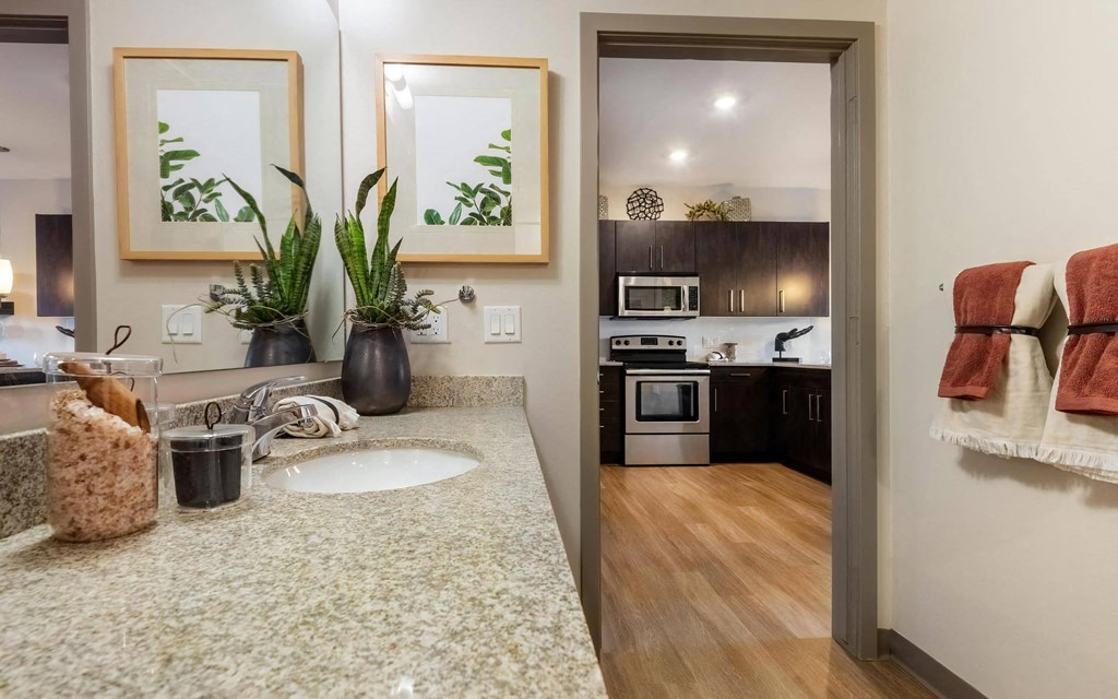 Single Vanity with Ample Counter Space Single Vanity with Ample Counter Space