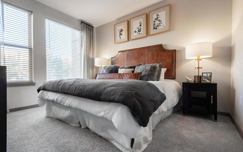 Oversized Bedroom with King-Size Bed and Expansive Windows