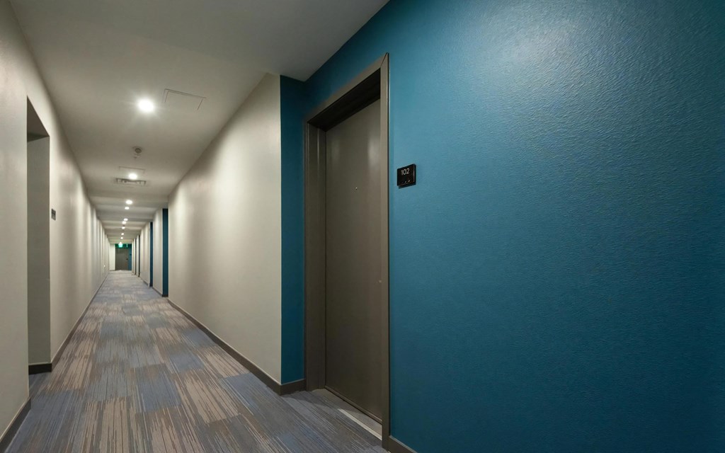 Hallway Between Apartment Units