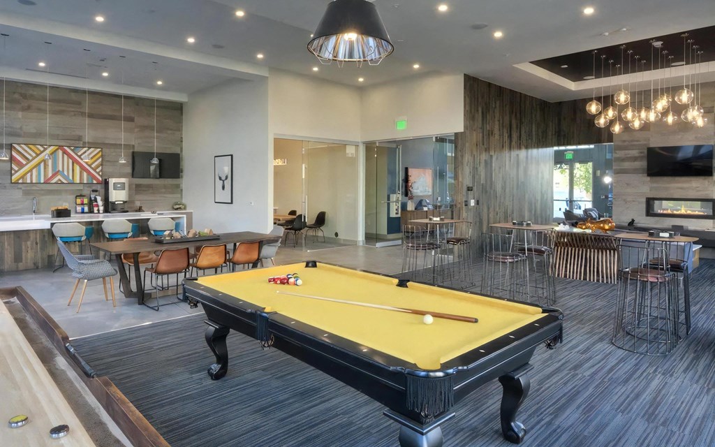 Game Room with Pool Table