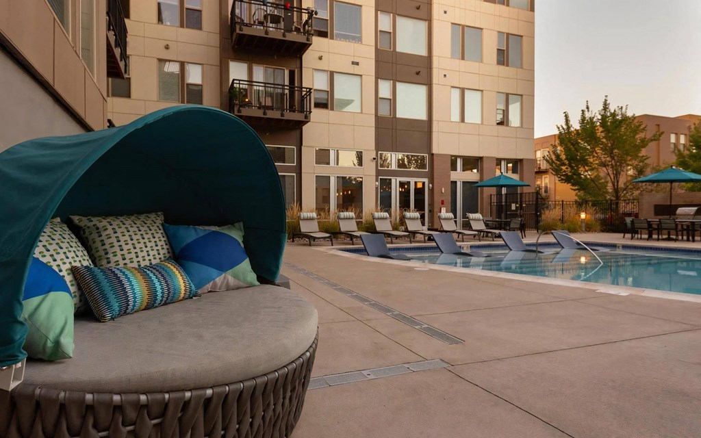 Poolside Relaxed Lounge Chairs