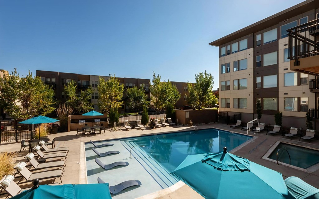 View from Resident Balcony of Swimming Pool