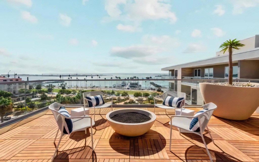 Rooftop Patio with Ocean View