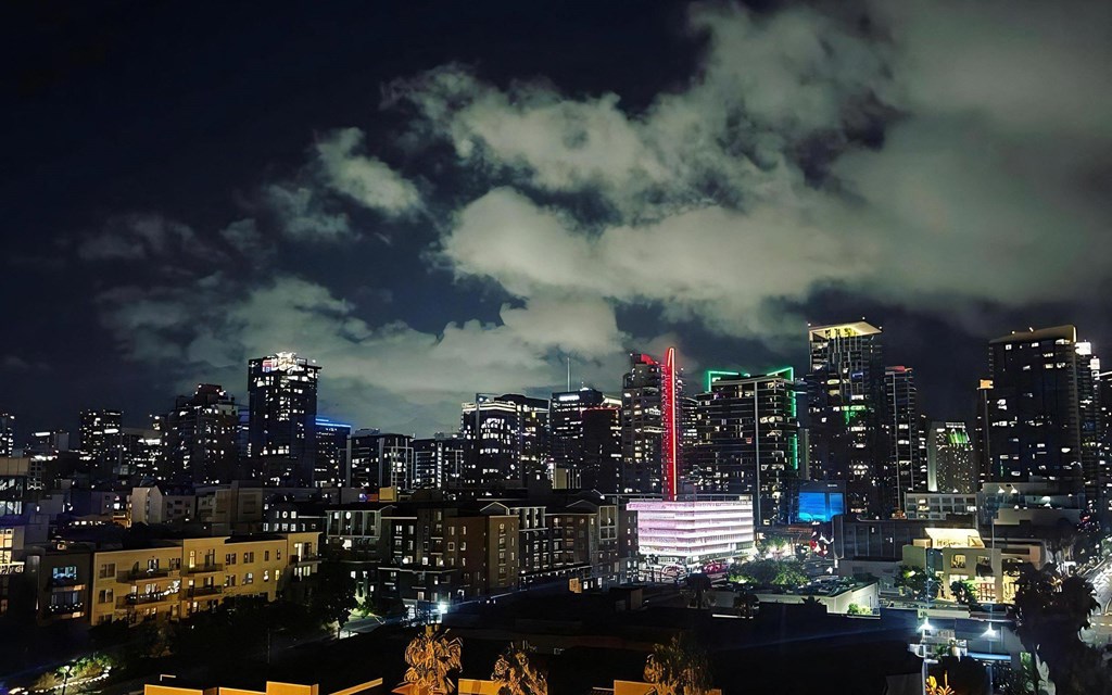 City Lights of Downtown San Diego