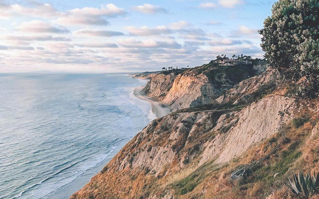 View of Cliffs Along The Ocean