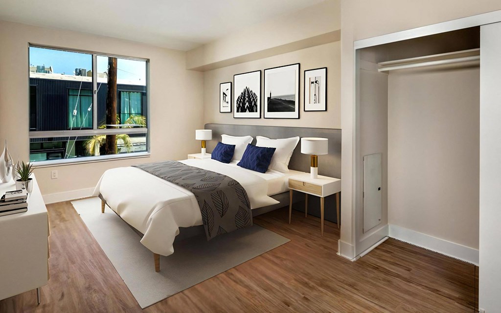 Venice on Rose Apartments Bedrooms Expansive Bedrooms with Spacious Closets