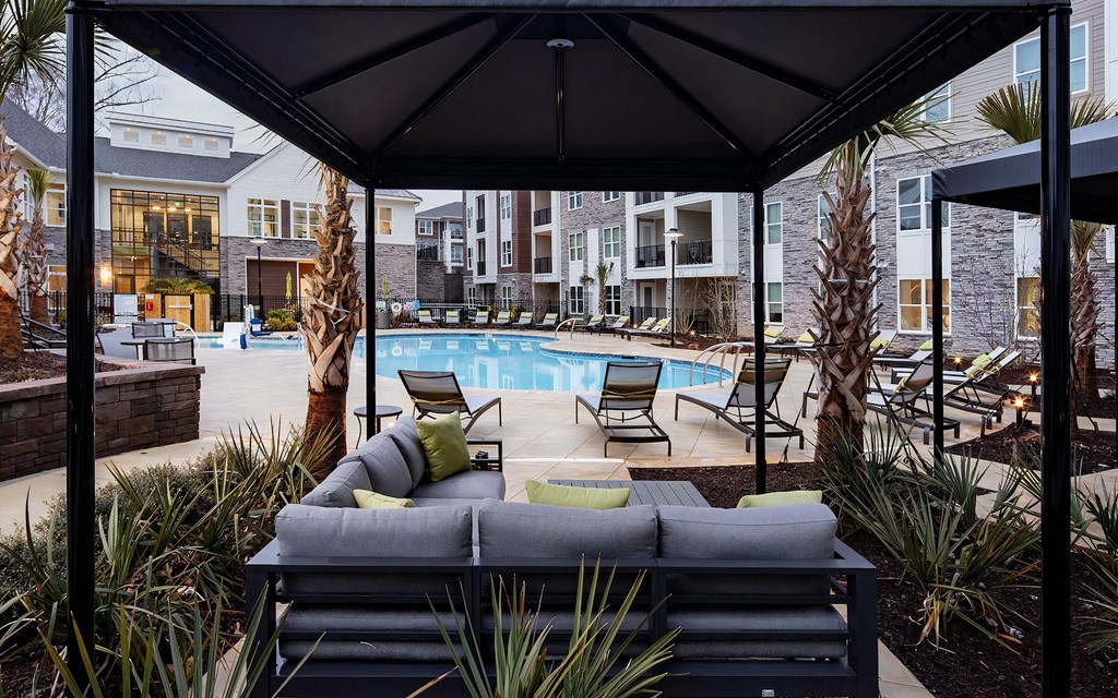 Resort Style Pool with Outdoor Seating