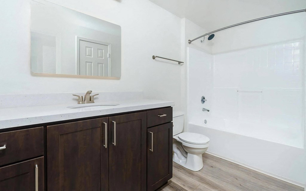 Single Vanity with Ample Cabinet Space
