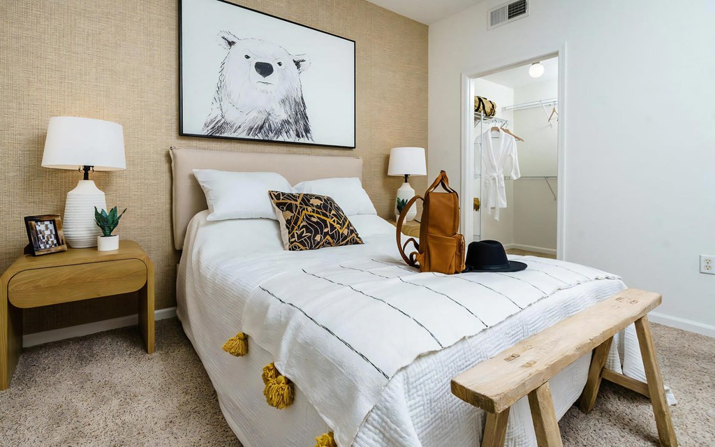 Large Walk In Closet Attached to Bedroom