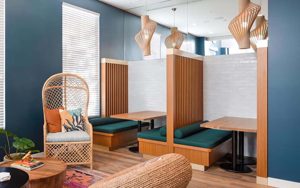 Resident Lounge with Booth Seating