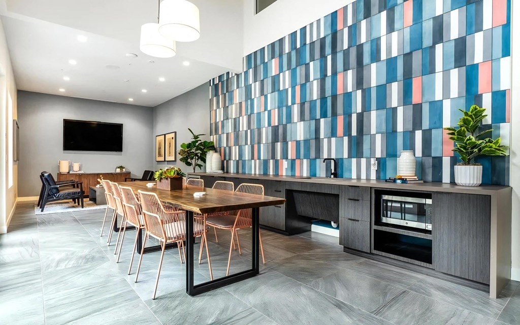 Resident Lounge with Kitchenette and TV