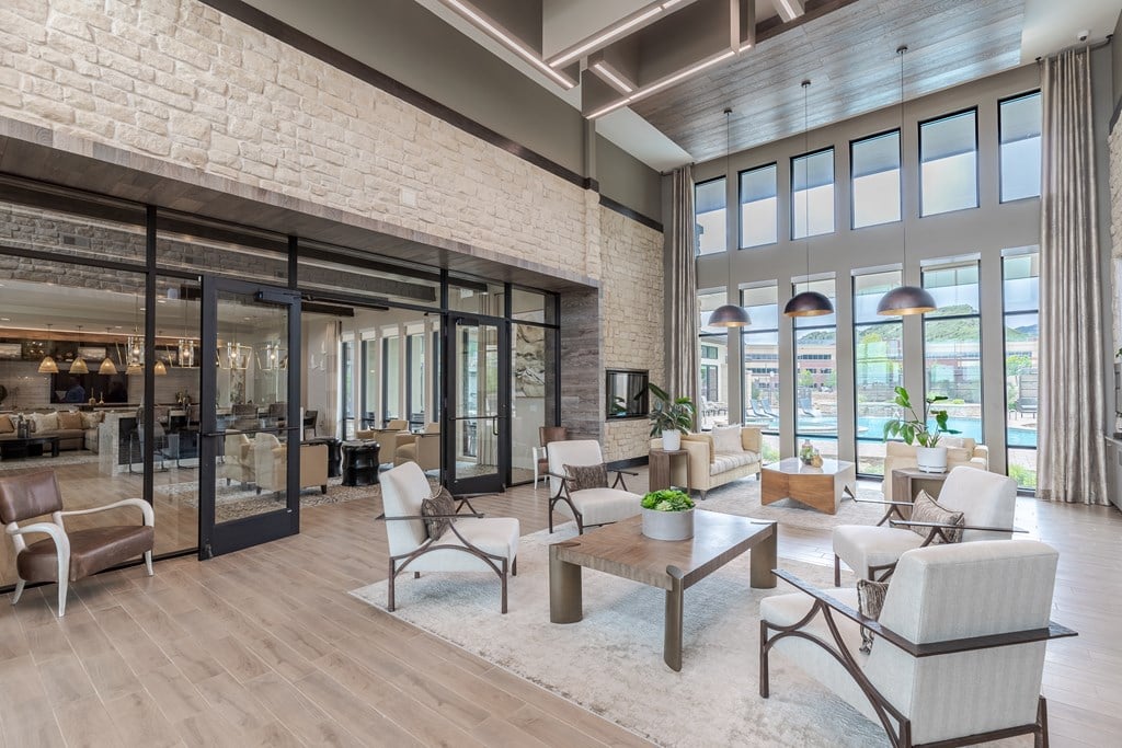 Modern Clubhouse With Scenic Pool And Mountain Views