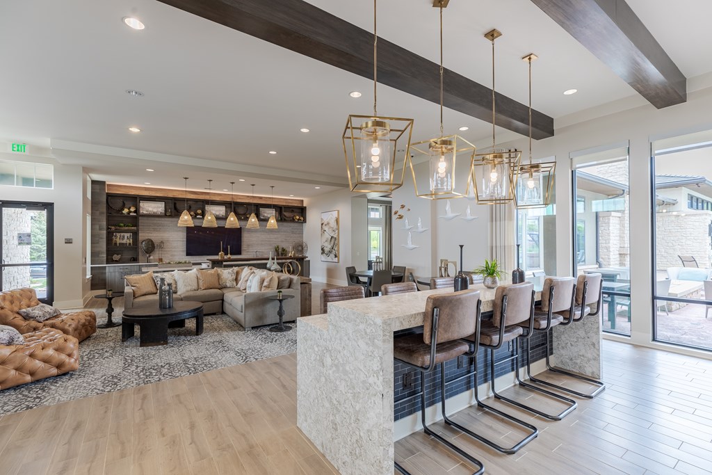 Lounge Area With Bar Seating