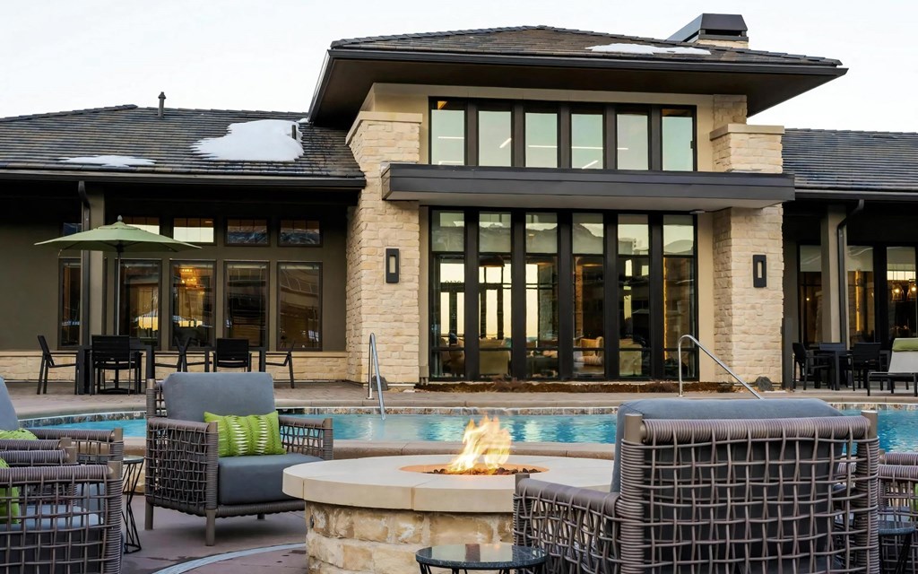 Outdoor Patio with Fire Pits