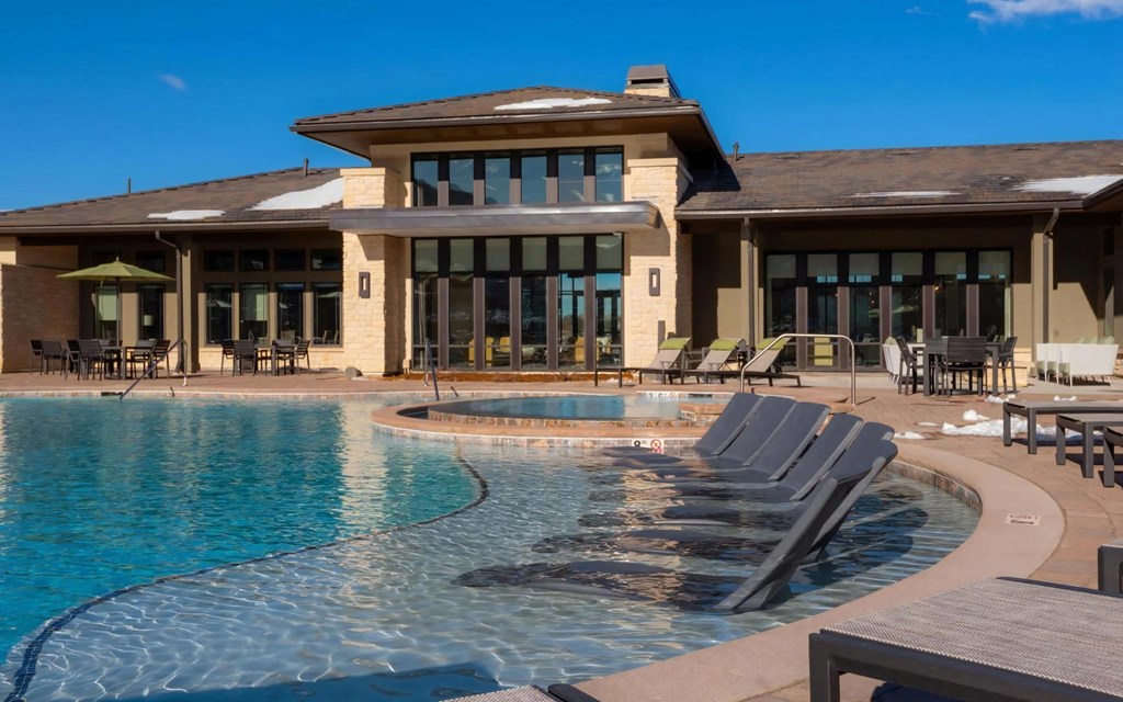 Swimming Pool with In Water Lounge Seating