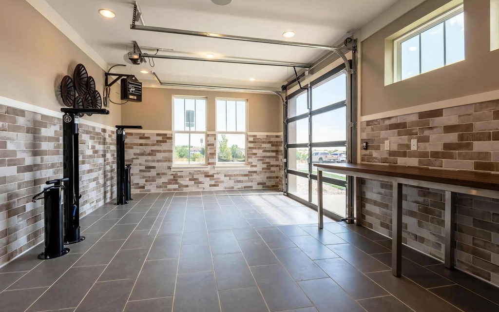 Resident Workshop With Ample Space For Bicycle Maintenance