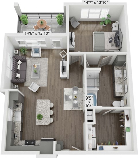 9701 Spectrum Drive Studio-2 Beds Apartment for Rent - Photo Gallery 60