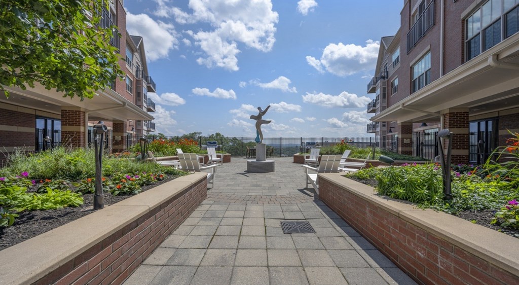 Open Air Party Patio with Fire Pits and Seating Areas