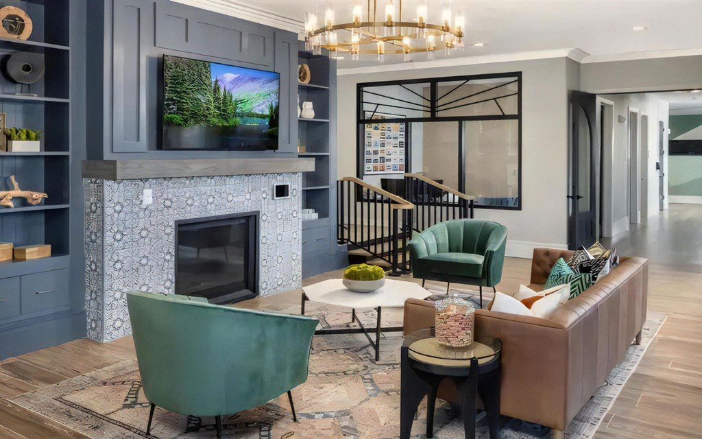 Broadstone Upper Westside Community Lobby Modern Welcome Lobby with Gathering Spaces