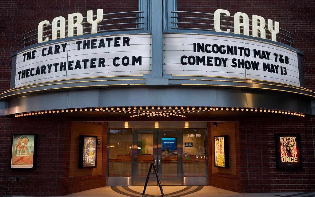 Catch a show at The Cary Theater near Novel Cary
