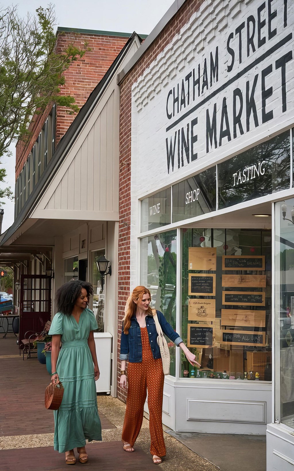 Enjoy local shops like Chatham Street Wine Market near Novel Cary