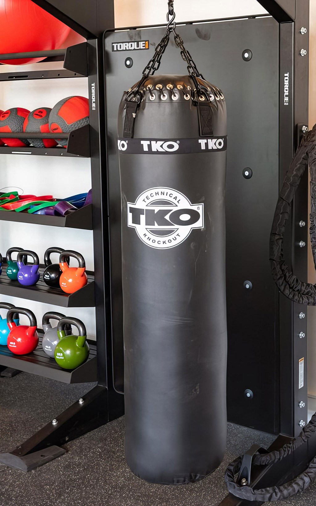 Take out some aggression with our full-sized punching bag at Novel Harpeth Heights