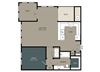 A4 Floor Plan A4 Floor Plan at Touchstone Modern Apartment Homes, 11996 Ridge Parkway, CO 80021