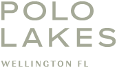A logo that says Polo Lakes Wellington FL.