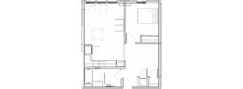 1 Bedroom Flooorplan