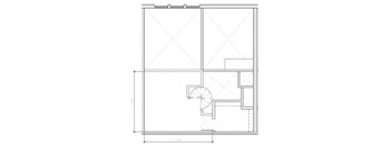 a floor plan of a home with a spiral staircase