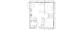 a floor plan of a small house