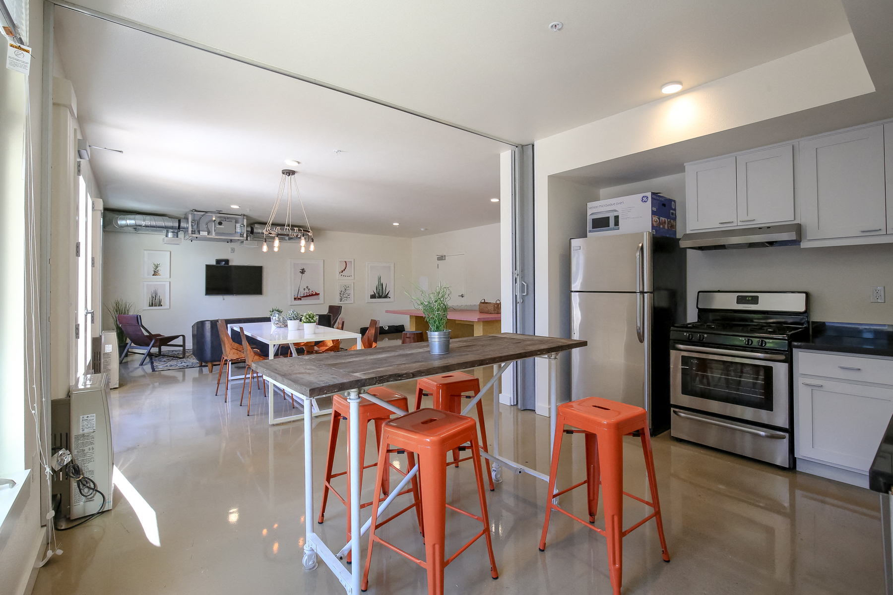 Community Room kitchen view