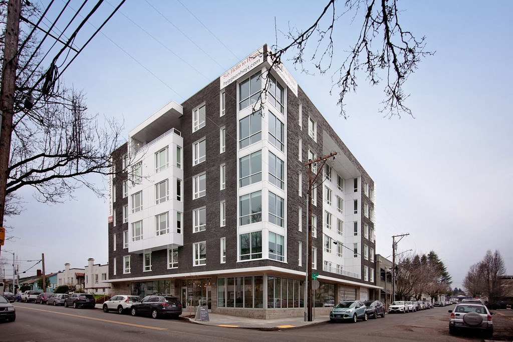 Building exterior corner view