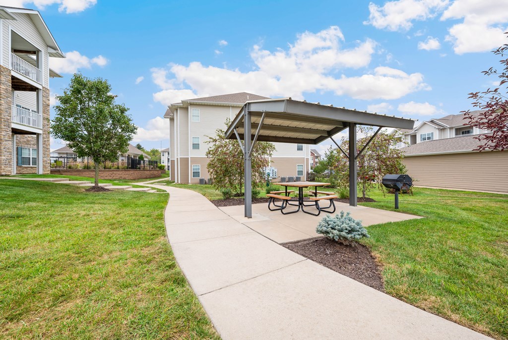 our apartments offer a park with a picnic table