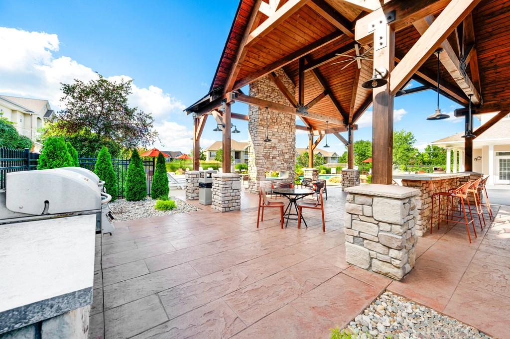 the patio at the reserve at riverdale apartments in riverdale, nj