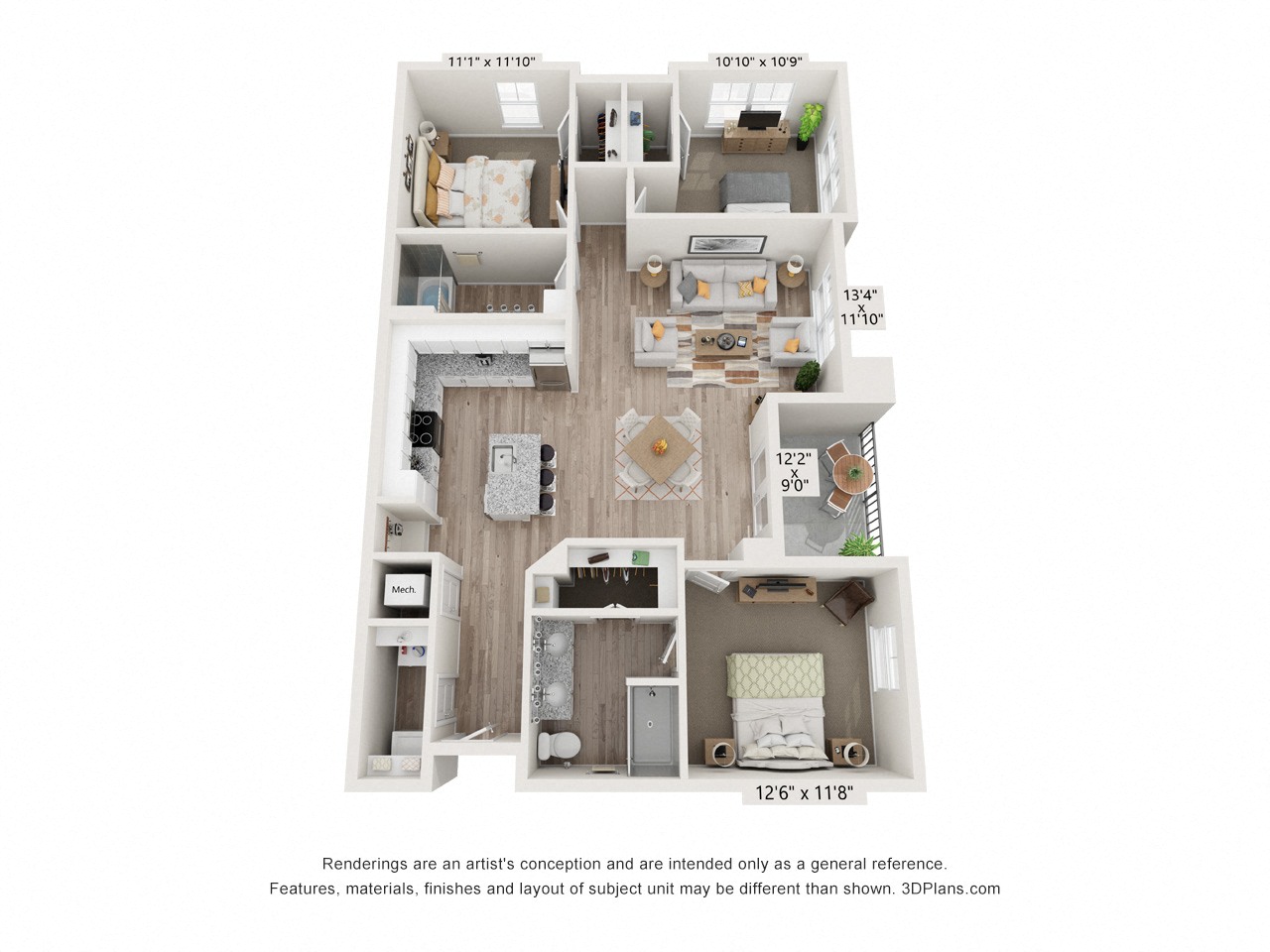 bedrooms floor plan apartments for rent the villas