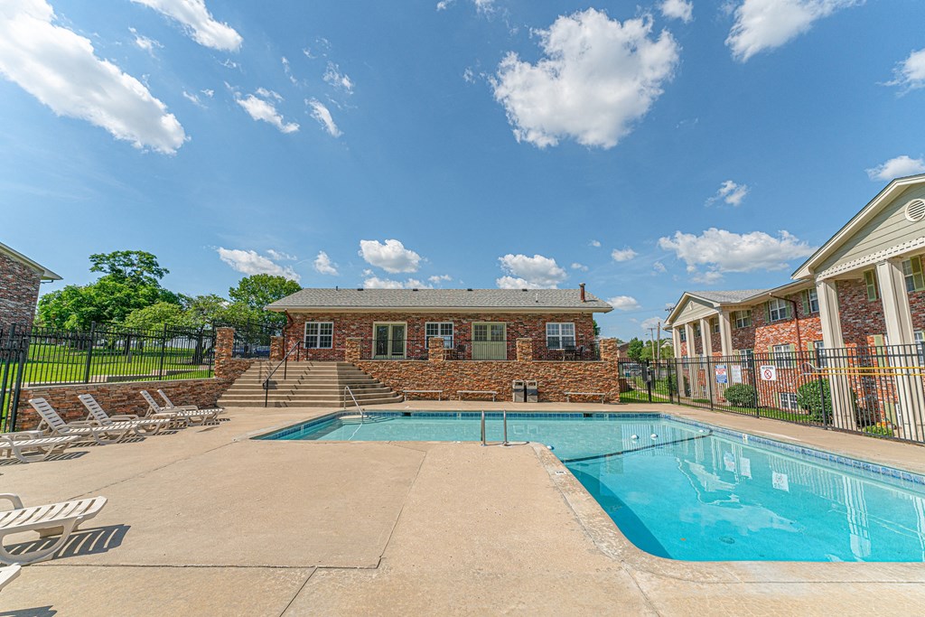 the swimming pool at our apartments