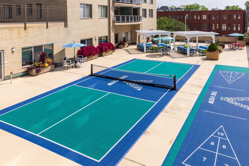 our apartments have a tennis court