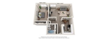 a 1 bedroom floor plan | the ridge at san antonio