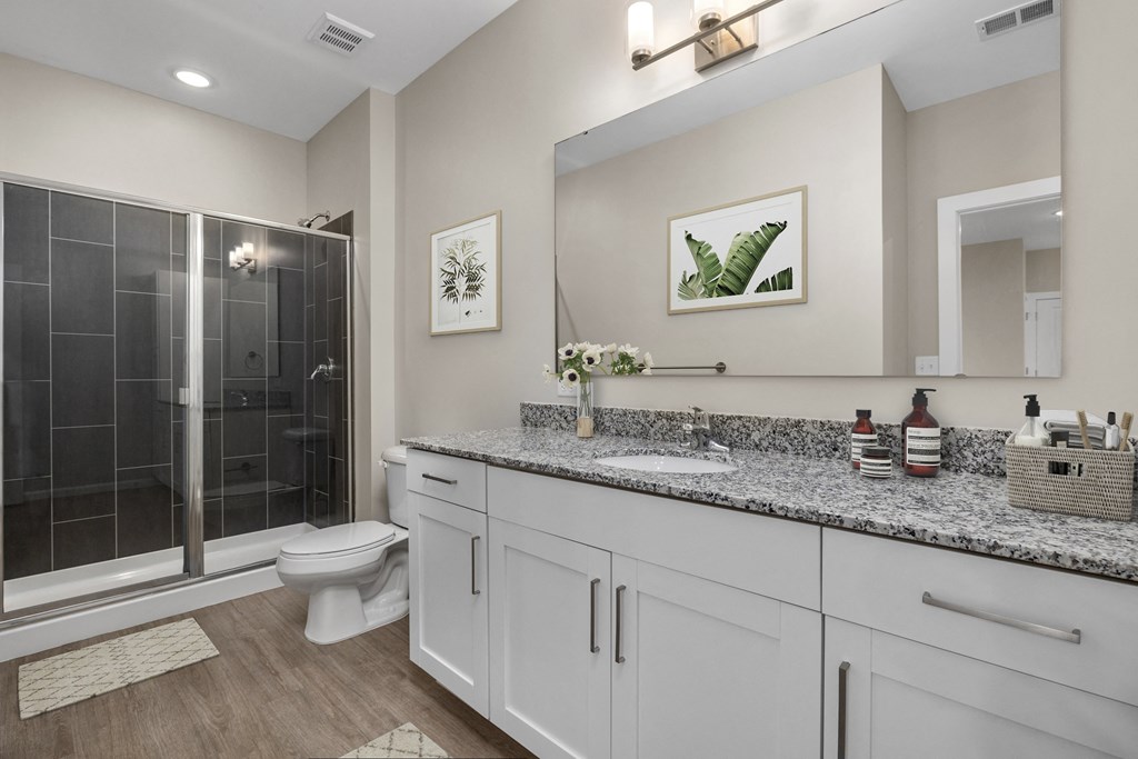 Citrine 2 bedroom primary bathroom with walk in shower