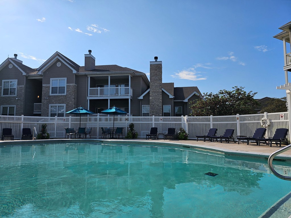 our apartments showcase an unique swimming pool