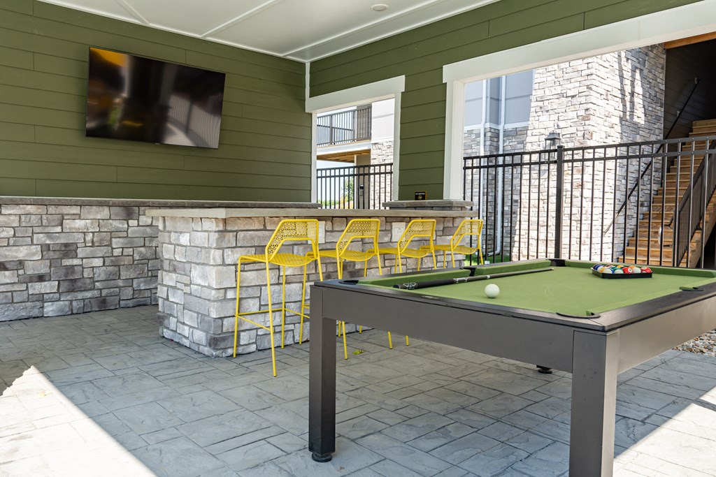 make a game of pool in the covered patio