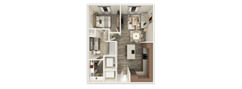 A7 Floorplan at 1711 Caroline, Texas, 77002