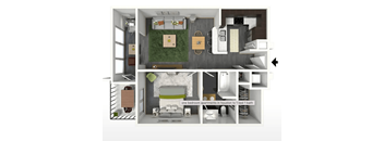1 bedroom 1 bathroom apartment with hardwood floors