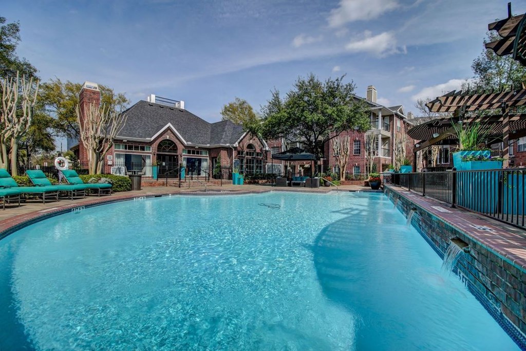 resort style pool by clubhouse