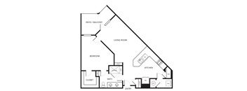 1 bedroom 1 bathroom apartment