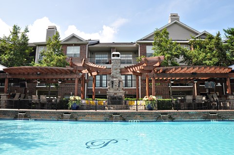 Pool View at The Grand on Memorial, Houston, Texas
